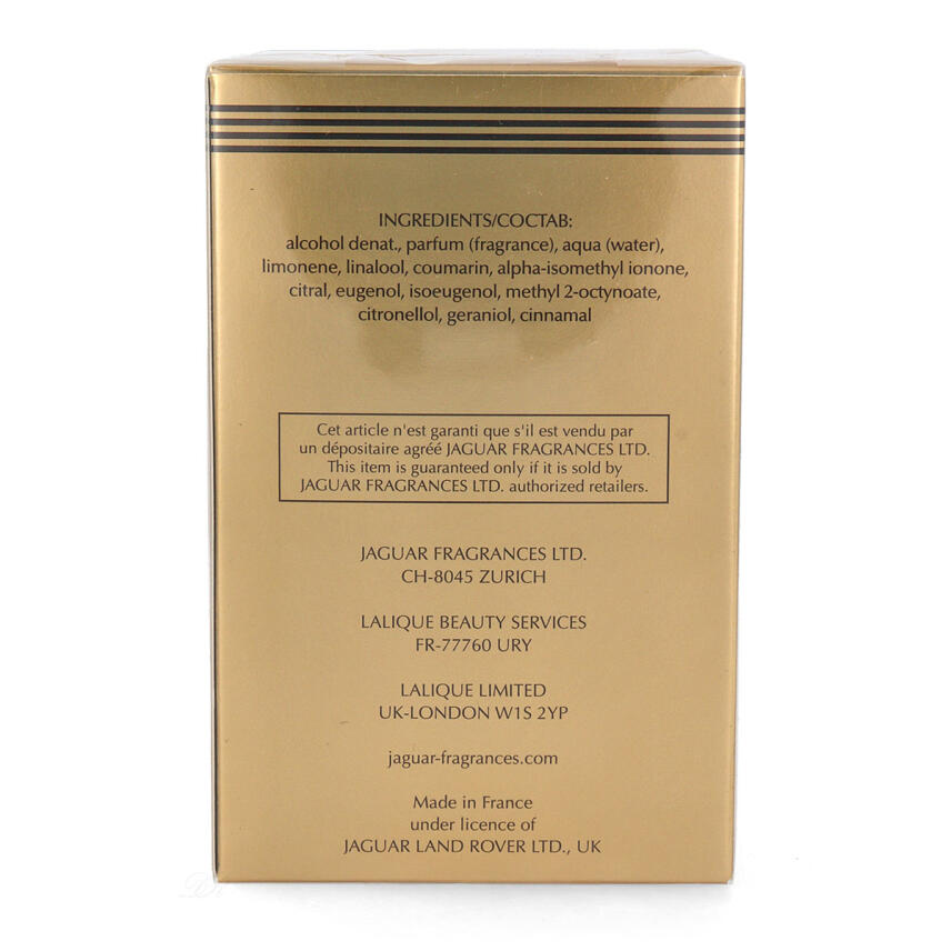 Jaguar Classic for men Gold in Black Eau de Toilette 100 ml vapo