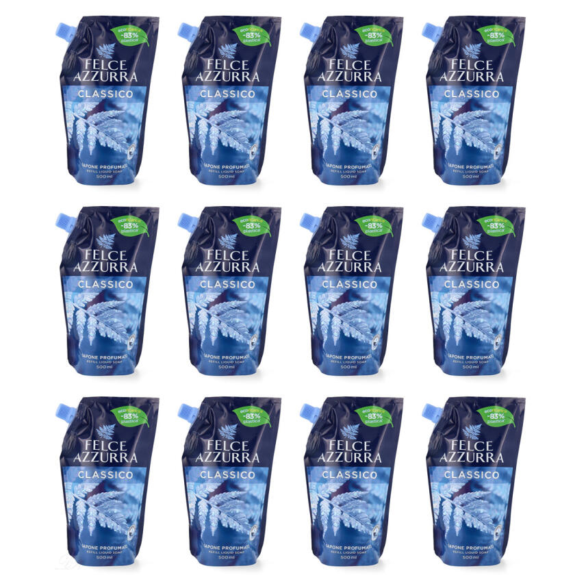 Paglieri Felce Azzurra Classico Fl&uuml;ssigseife 12x 500 ml Refill