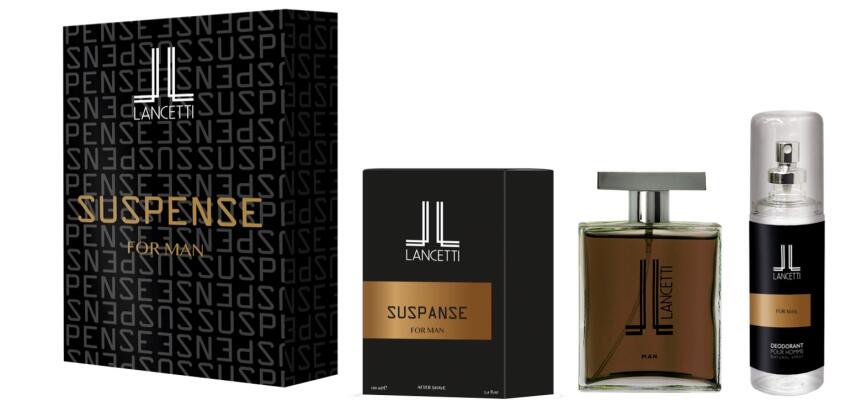 Lancetti Suspense Geschenkset After Shave 100 ml &amp; Deodorant 120 ml