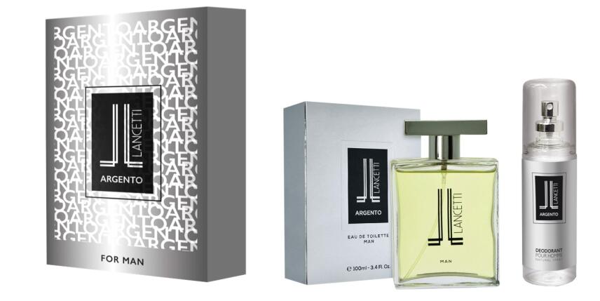 Lancetti Argento Silver Set Eau de Toilette Man 100 ml &amp; Deodorant 120 ml