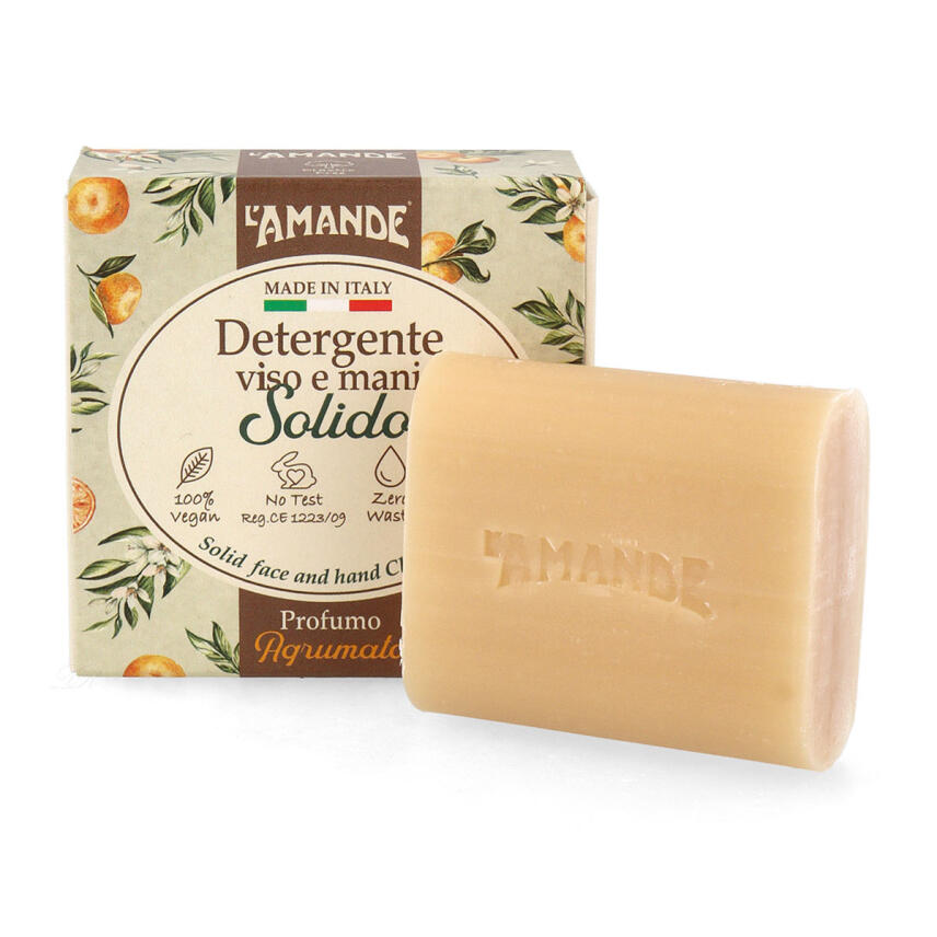 LAmande Feste Seife Gesicht &amp; H&auml;nde Zitrusduft 60 g