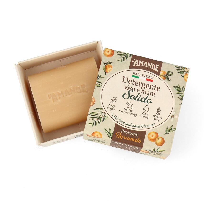 LAmande Feste Seife Gesicht &amp; H&auml;nde Zitrusduft 60 g