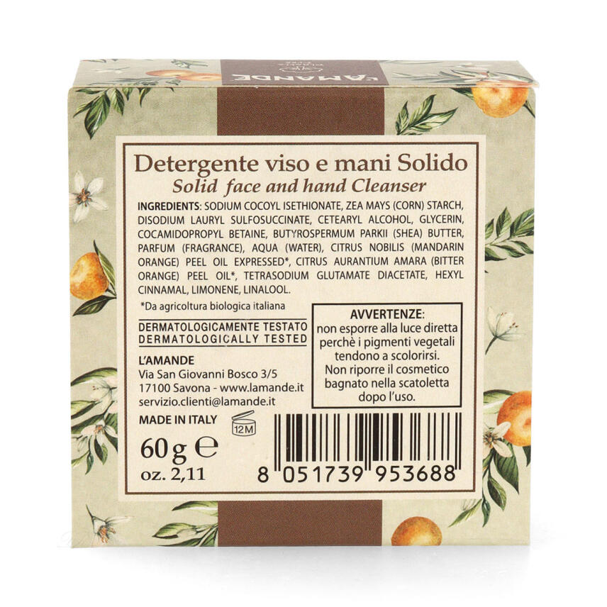 LAmande Feste Seife Gesicht &amp; H&auml;nde Zitrusduft 60 g