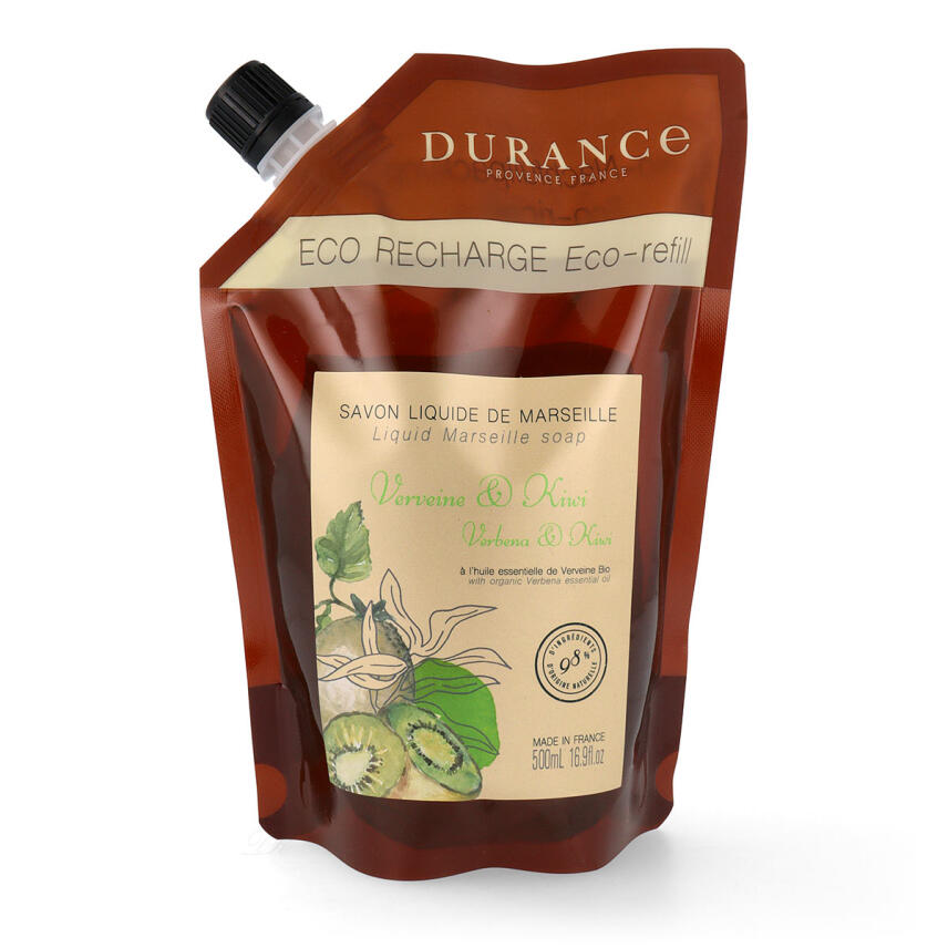 Durance Marseiller Fl&uuml;ssigseife Verbene &amp; Kiwi 500 ml &Ouml;ko-Nachf&uuml;llpackung