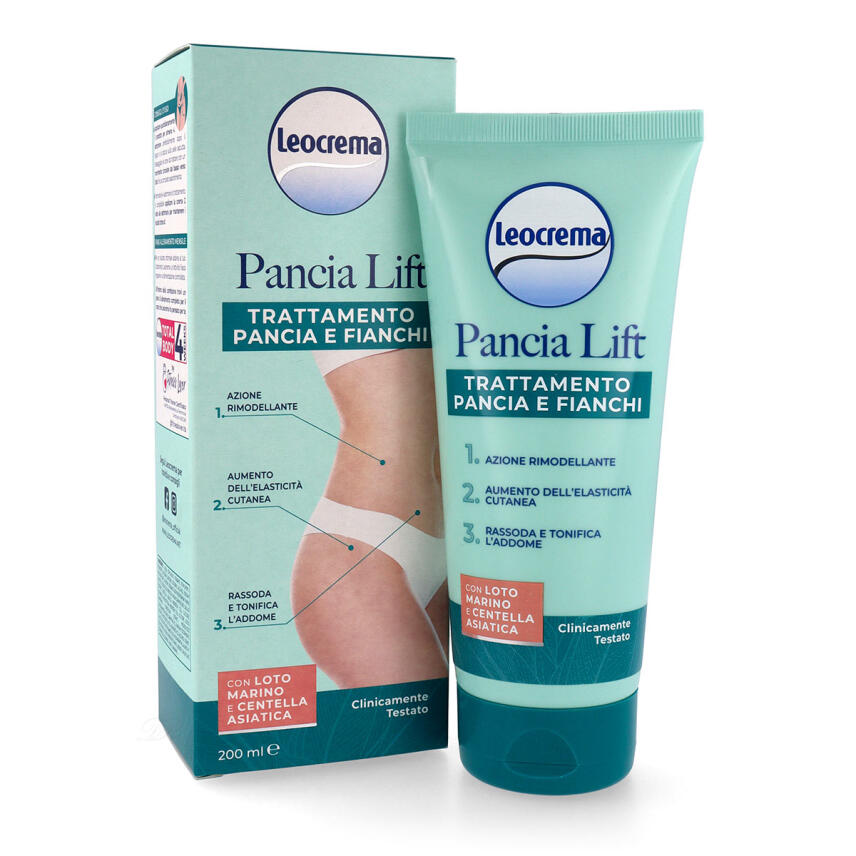 LEOCREMA Pancia Lift Umfangreduzierende Creme Bauch &amp; H&uuml;fte 200ml