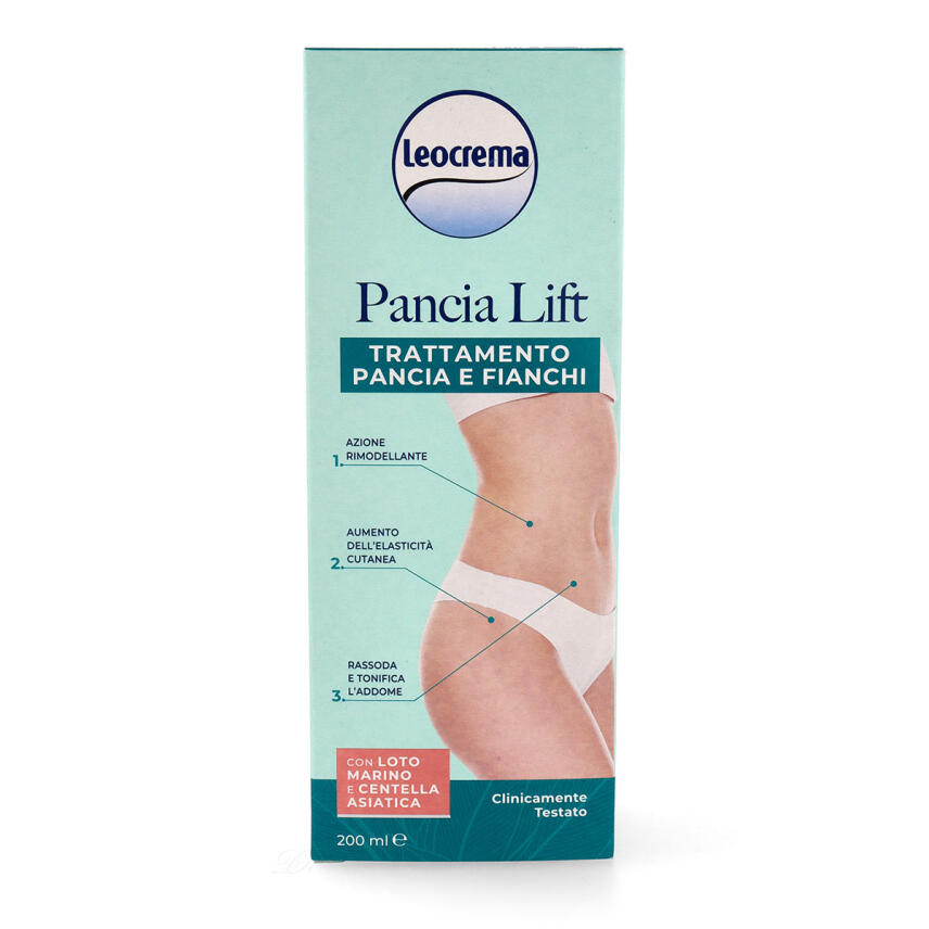 LEOCREMA Pancia Lift Umfangreduzierende Creme Bauch &amp; H&uuml;fte 200ml