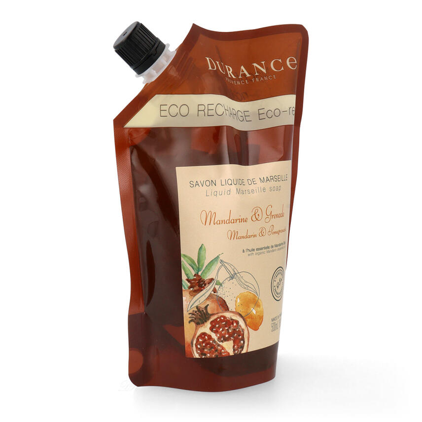 Durance Marseiller Fl&uuml;ssigseife Mandarine &amp; Granatapfel 500 ml &Ouml;ko-Nachf&uuml;llpackung
