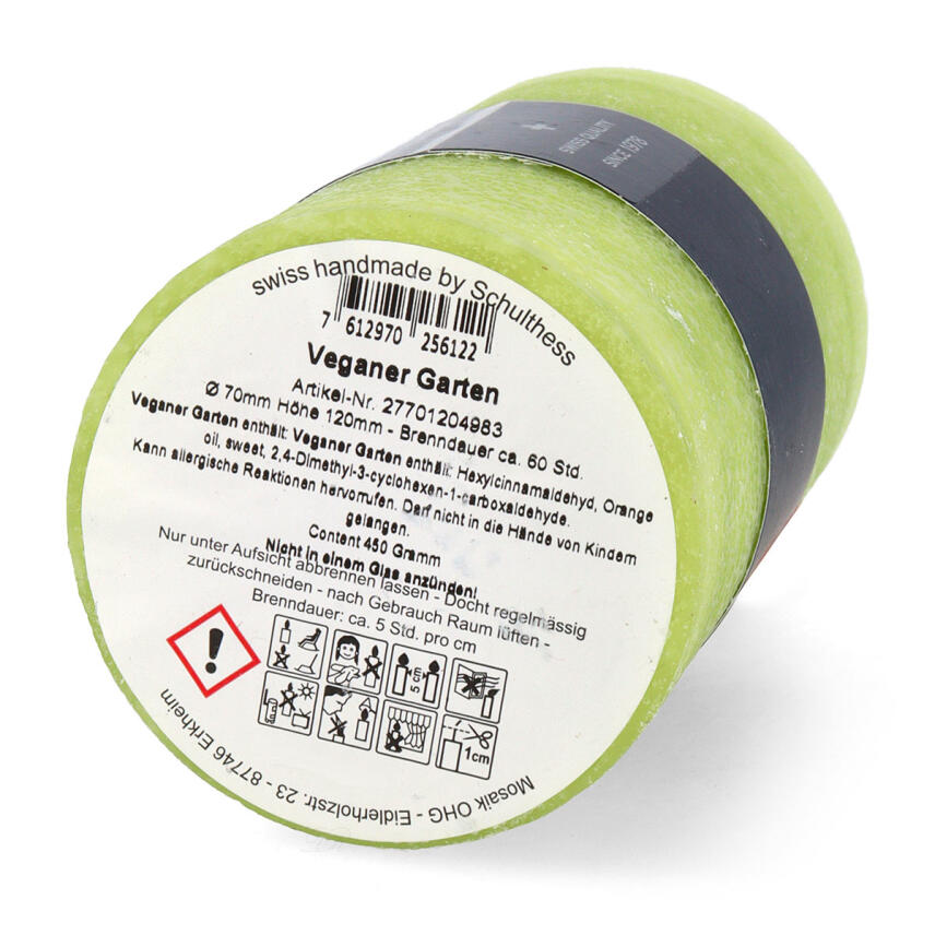Schulthess Homeland and Ambiance Veganer Garten Duftkerze 450 g