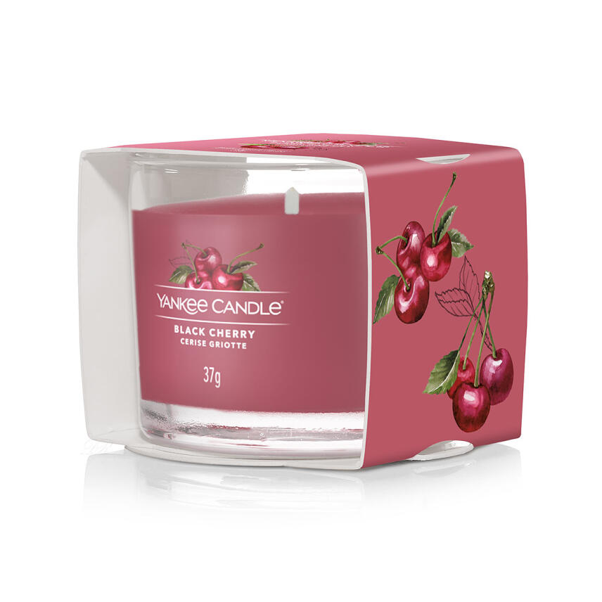 Yankee Candle Black Cherry Votivkerze im Glas 37 g