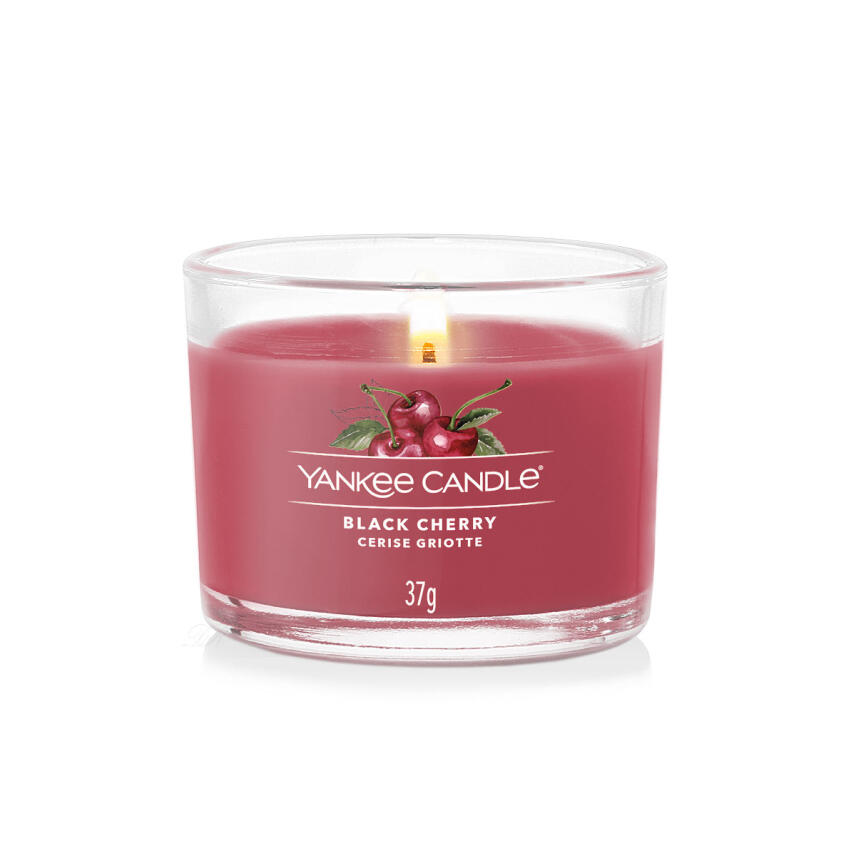 Yankee Candle Black Cherry Votivkerze im Glas 37 g
