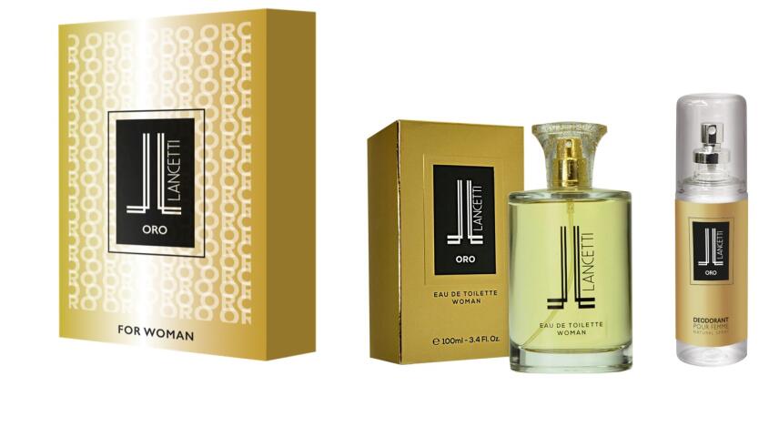Lancetti Oro Geschenkset Damen Eau de Toilette 100 ml + deo 120 ml