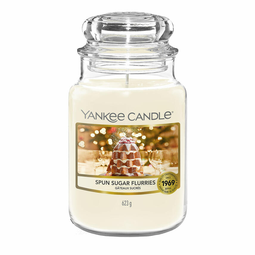 Yankee Candle Spun Sugar Flurries Duftkerze Gro&szlig;es Glas 623 g