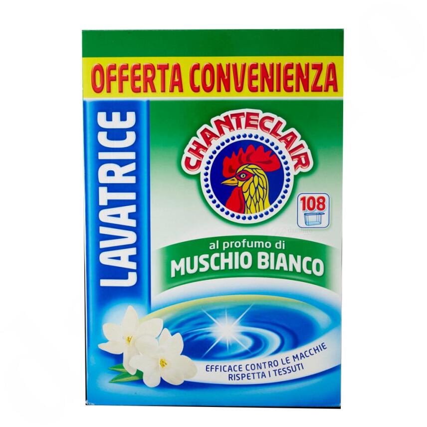 Chante Clair Waschpulver weisser Moschus 6,48kg - 108 waschg&auml;nge