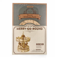 Robotime Merry Go Round Karussell 3D Holzpuzzle