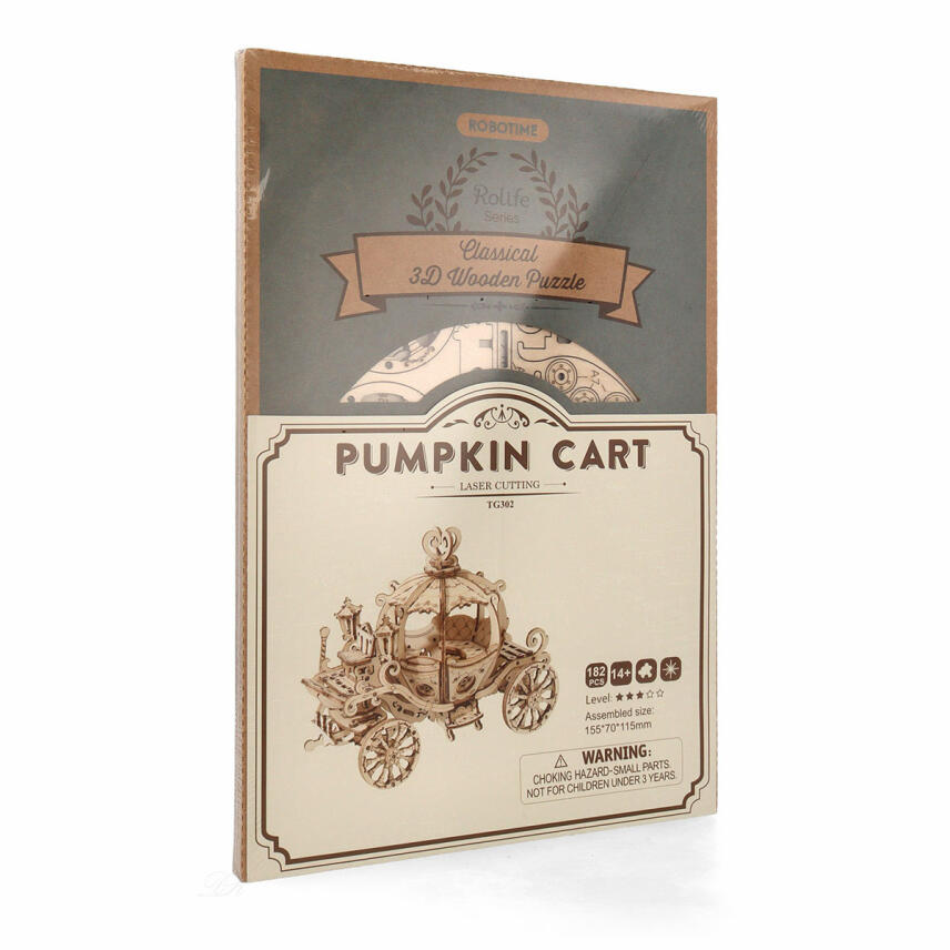 Robotime Pumpkin Cart 3D Holzpuzzle