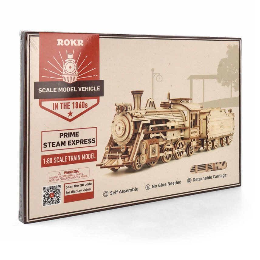 Robotime Prime Steam Express 3D Holzpuzzle