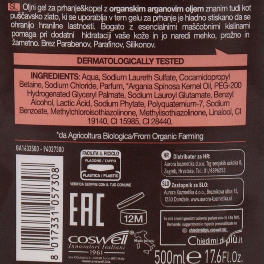 LAngelica Badeschaum Bio Argan&ouml;l 500ml