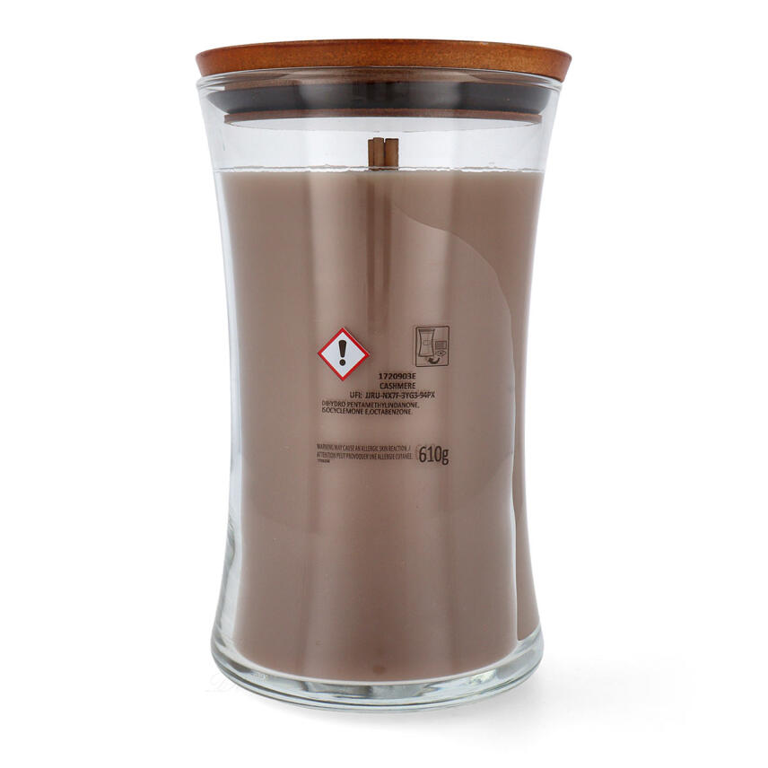 WoodWick Cashmere Gro&szlig;es Glas Duftkerze 610 g