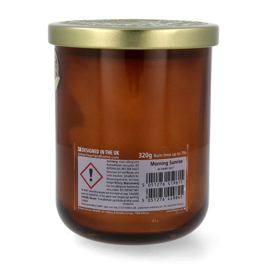 Heart &amp; Home Morning Sunrise Duftkerze Gro&szlig;es Glas 340 g