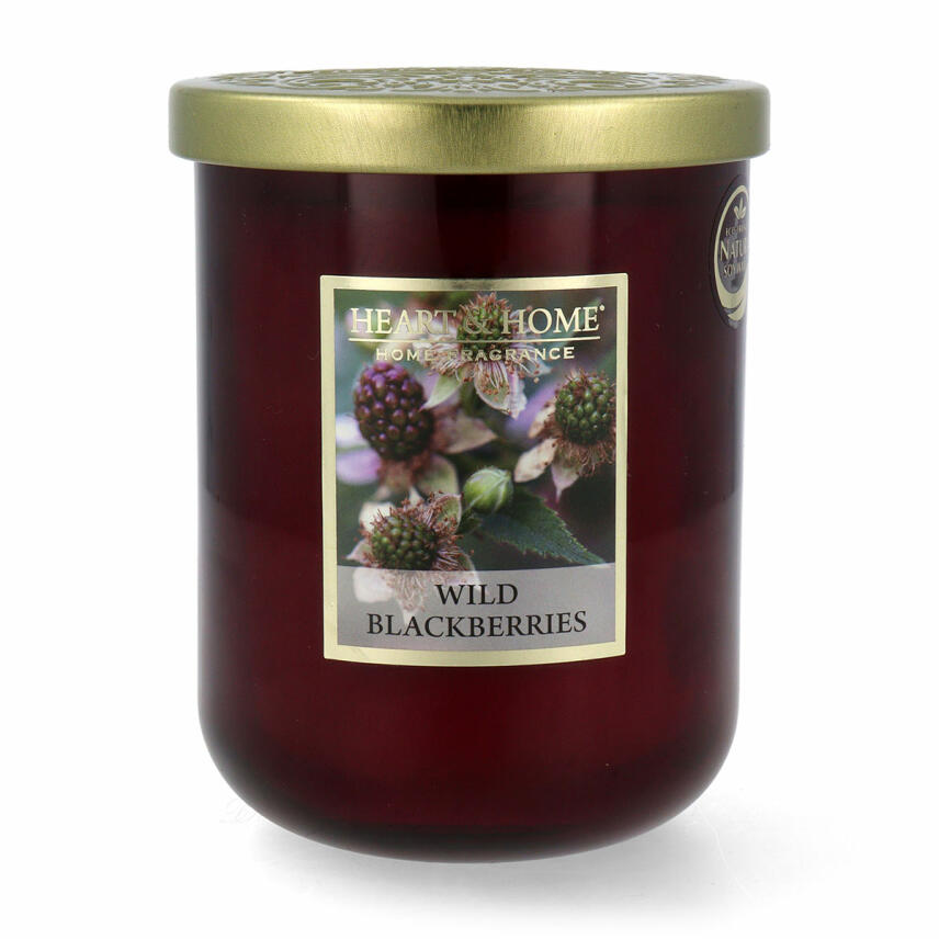 Heart &amp; Home Wild Blackberries Duftkerze Gro&szlig;es Glas 340 g