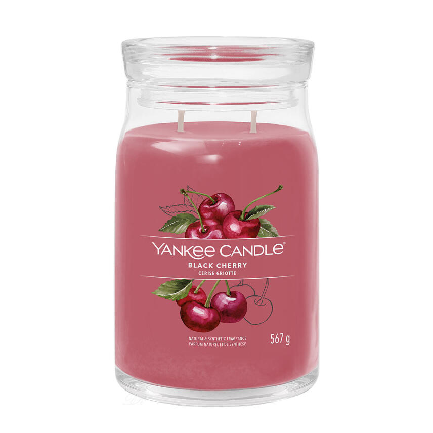 Yankee Candle Black Cherry Signature Duftkerze Gro&szlig;es Glas 567 g