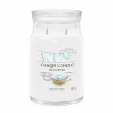 Yankee Candle Clean Cotton Scented Candle Signature Large...