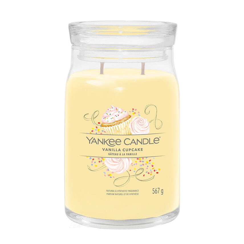 Yankee Candle Vanilla Cupcake Signature Duftkerze Gro&szlig;es Glas 567 g