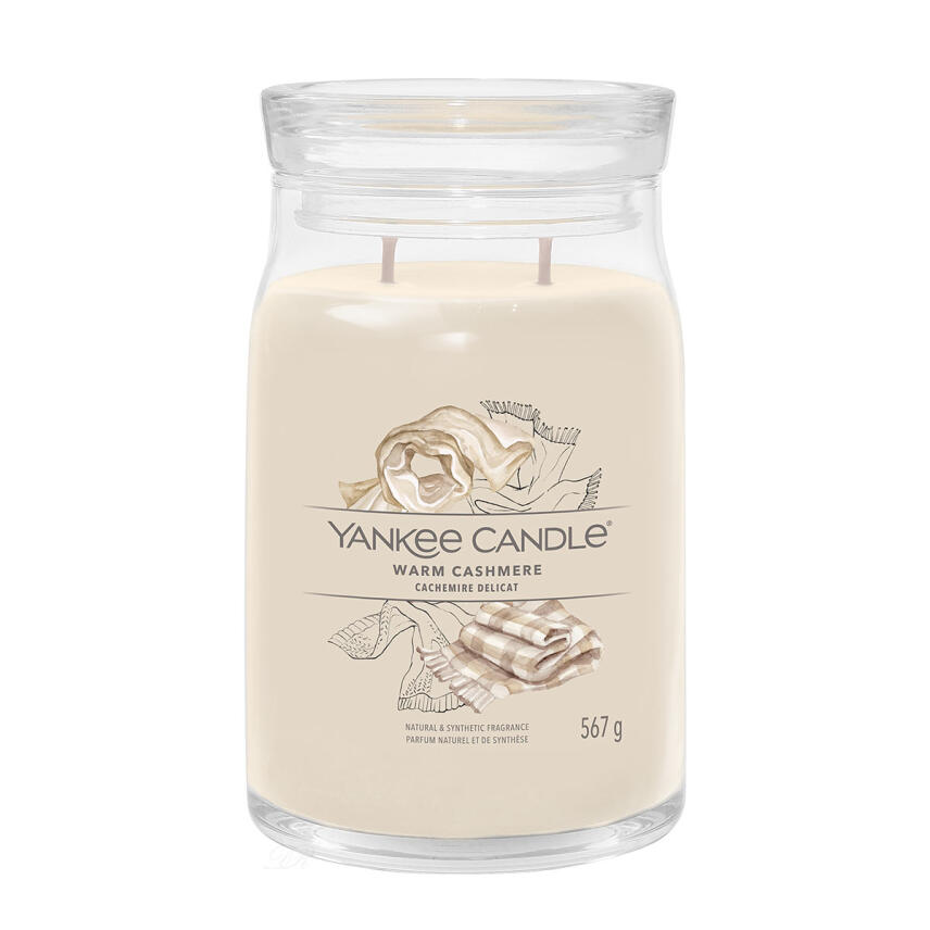 Yankee Candle Warm Cashmere Signature Duftkerze Gro&szlig;es Glas 567 g