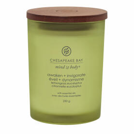 Chesapeake Bay Awaken & Invigorate Lemongrass Eukalyptus Mittleres Glas Duftkerze 250 g