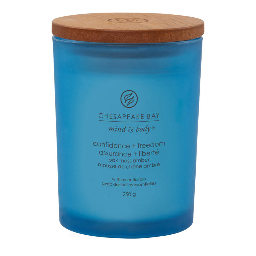 Chesapeake Bay Confidence &amp; Freedom Oak Moss Amber Mittleres Glas Duftkerze 250 g