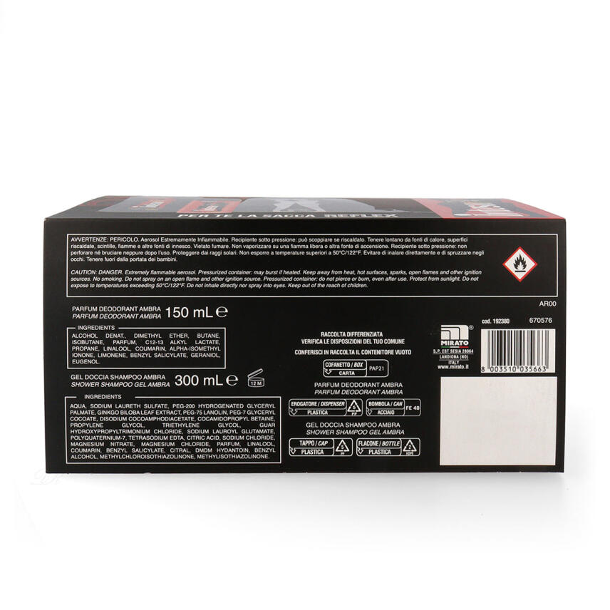 Intesa Reflex Geschenkset Ambra dArabia Deo, Duschgel &amp; Turnbeutel