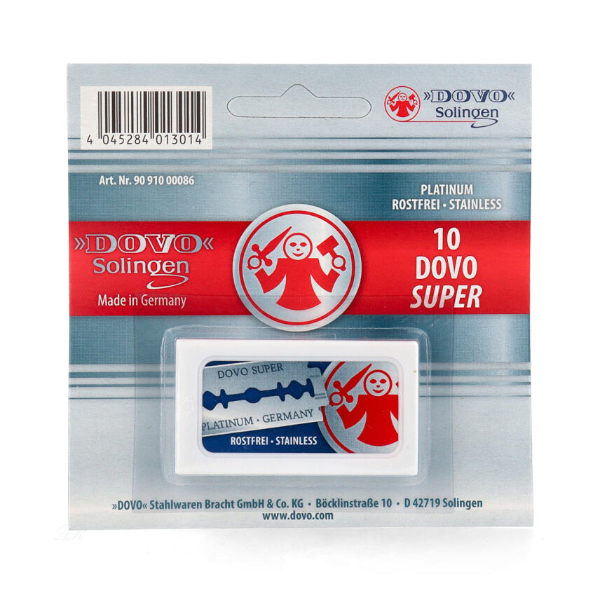 Dovo Super Platinum 10 Rasierklingen Double Edge