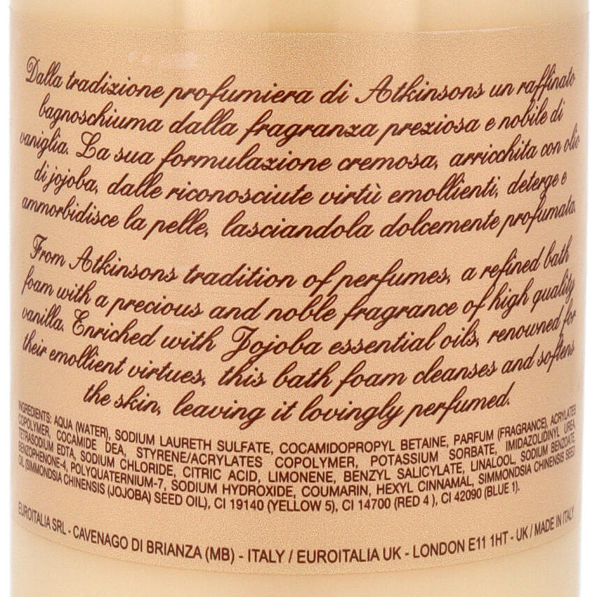 Atkinsons Badeschaum Noble Vanilla 500 ml