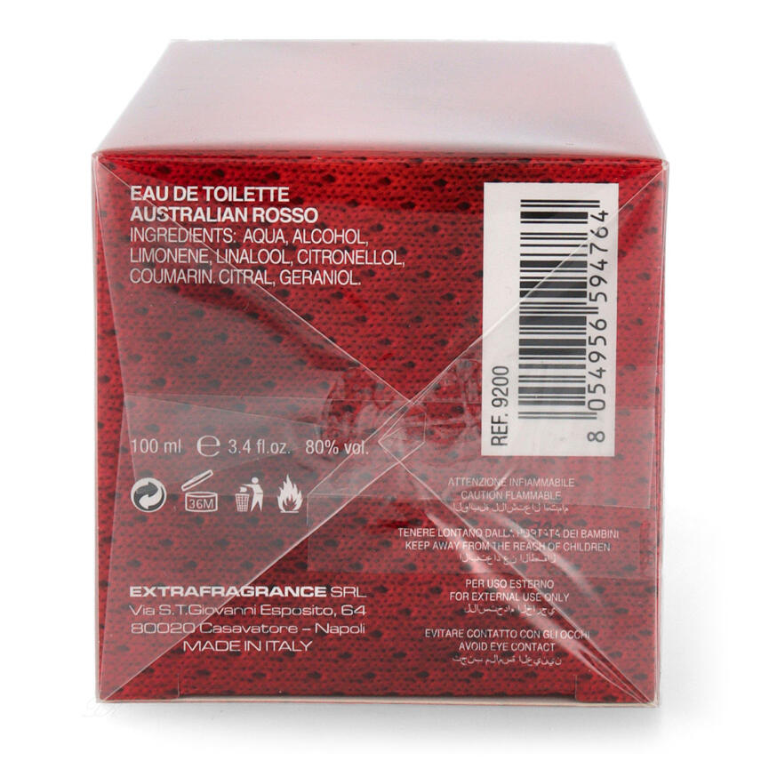 Australian Rosso Eau de Toilette Homme 100 ml vapo