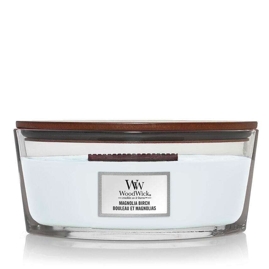 WoodWick Magnolia Birch Ellipse Duftkerze 454 g