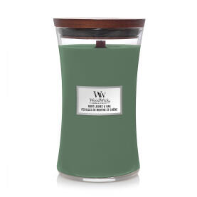 WoodWick Mint Leaves & Oak Großes Glas...