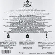 Proraso Geschenkbox Cypress &amp; Vetyver mit Bart&ouml;l, Bartbalsam &amp; Bartshampoo