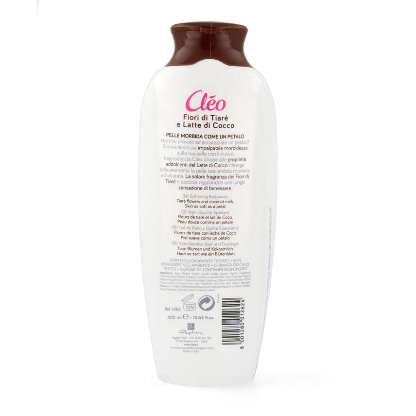 Paglieri Cl&eacute;o Dusch &amp; Badegel Tiar&eacute;bl&uuml;ten und Kokosmilch 750 ml