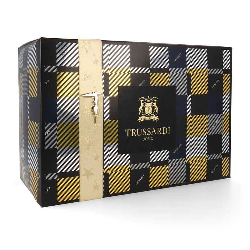 Trussardi Uomo Herren Geschenkset mit Eau de Toilette 100 ml &amp; Duschgel 100 ml