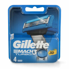 Gillette MACH3 Turbo Systemklingen 4er Magazin 3D