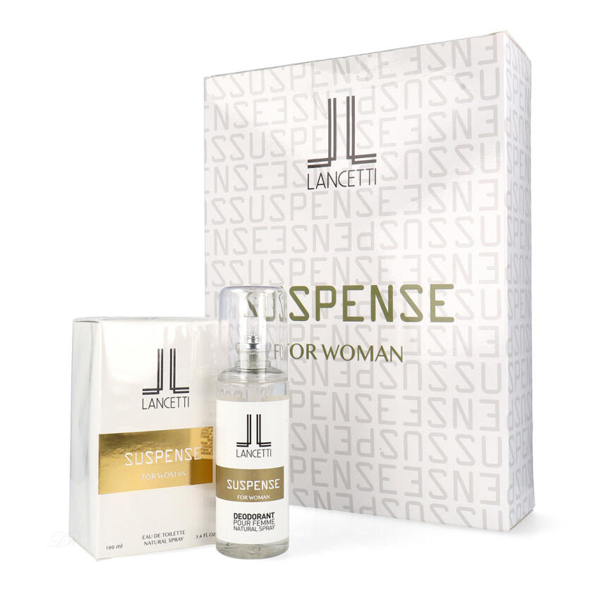 Lancetti Suspense Set Eau de Toilette f&uuml;r Damen 100 ml + Deo 120 ml