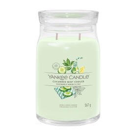 Yankee Candle Cucumber Mint Cooler Signature Duftkerze Großes Glas 567 g