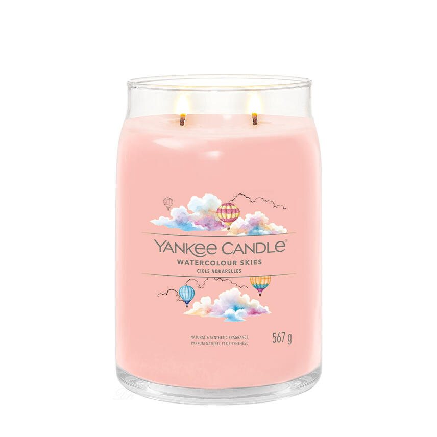Yankee Candle Watercolour Skies Signature Duftkerze Gro&szlig;es Glas 567 g