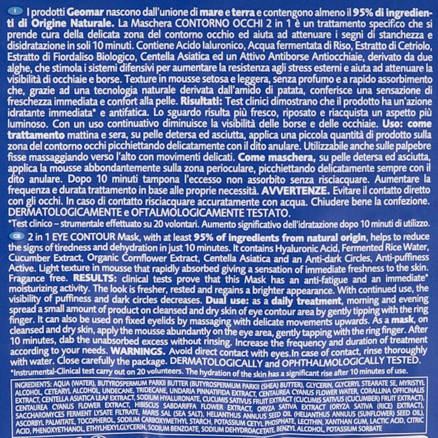 GEOMAR Augenmaske Kornblume &amp; Gurkenwasser 12ml