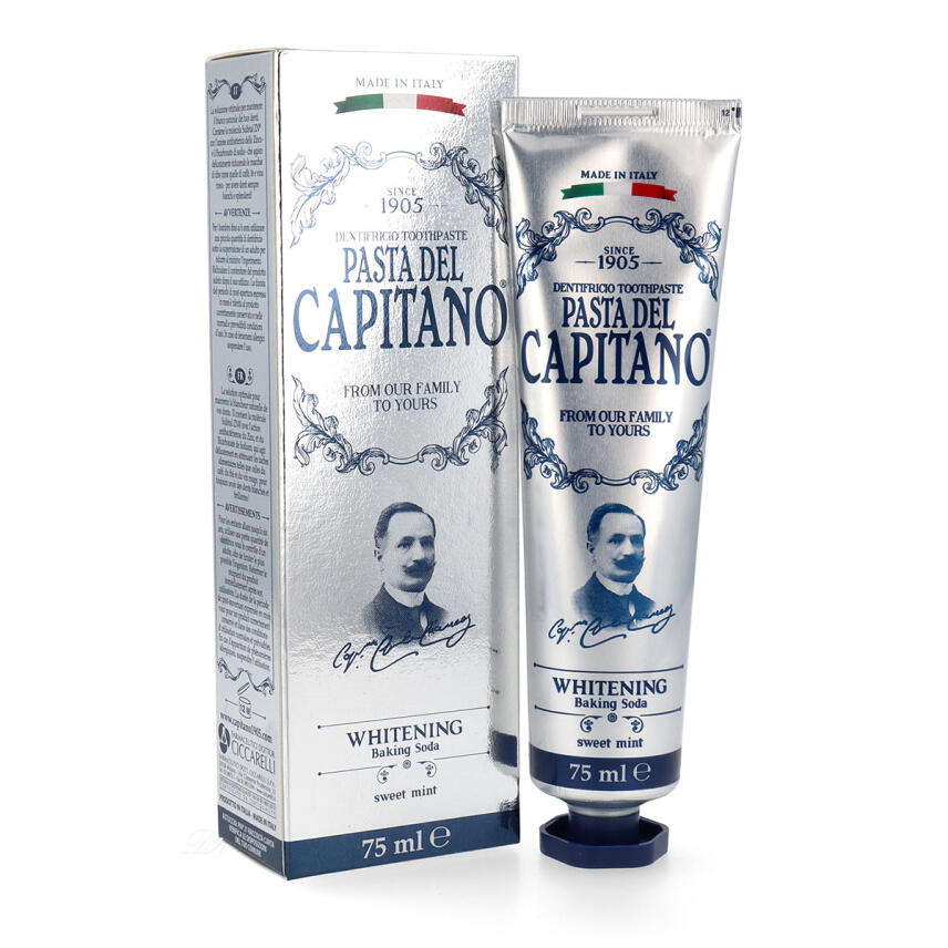 Pasta del Capitano Premium Edition 1905 Whitening Baking Soda Zahnpasta 75 ml