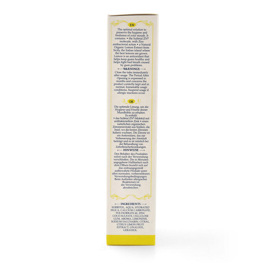 Pasta del Capitano Premium Edition 1905 Sicily Lemon Zahnpasta 75 ml