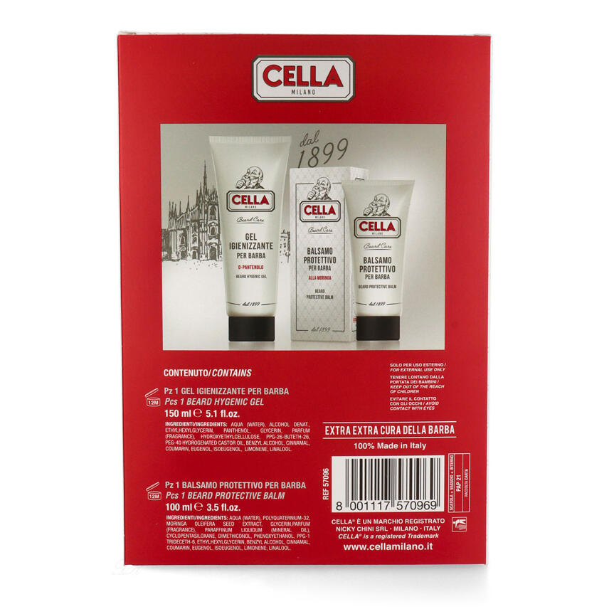 Cella Geschenkset Bartbalsam 100 ml &amp; Hygiene Gel Barthaar 150 ml