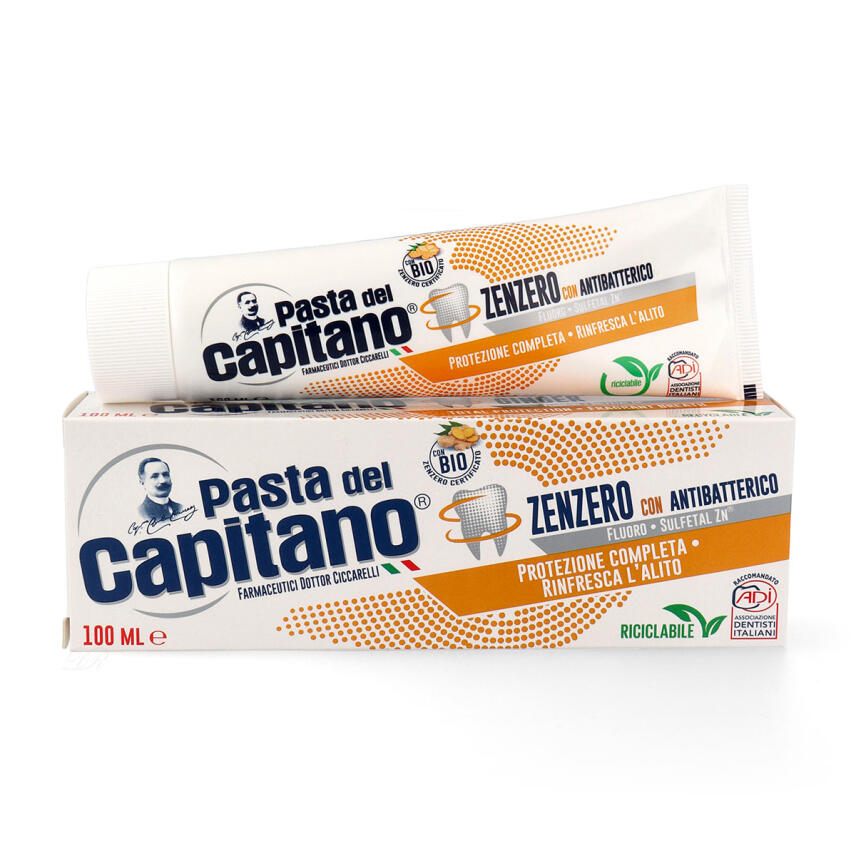 Pasta del Capitano Ingwer Zahnpasta mit antibakterieller Wirkung 100 ml