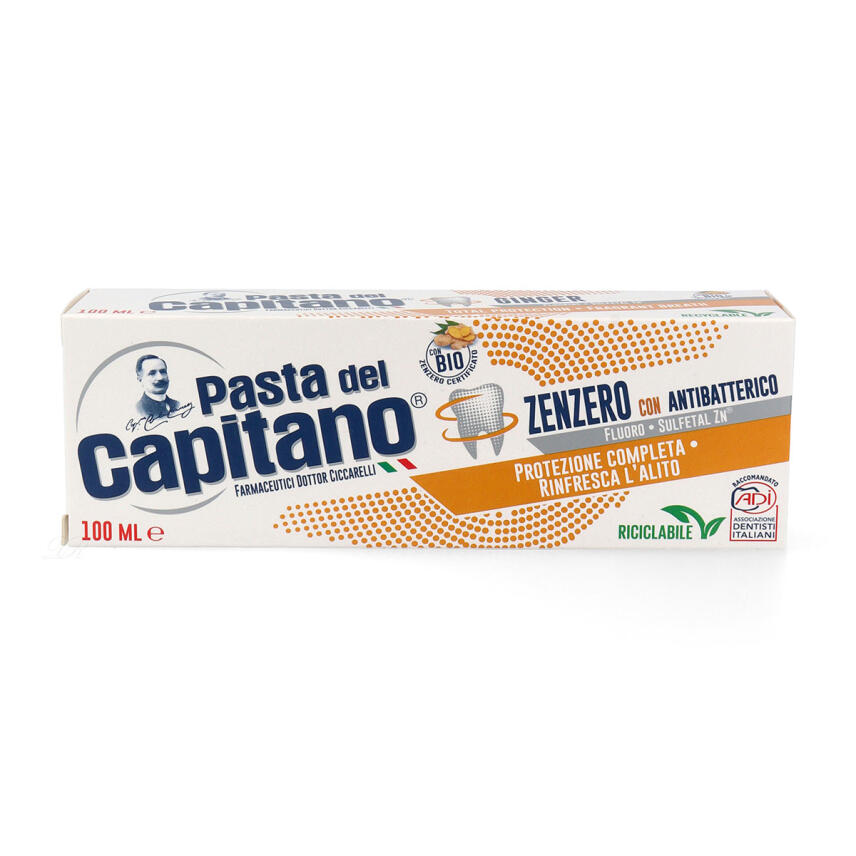 Pasta del Capitano Ingwer Zahnpasta mit antibakterieller Wirkung 100 ml