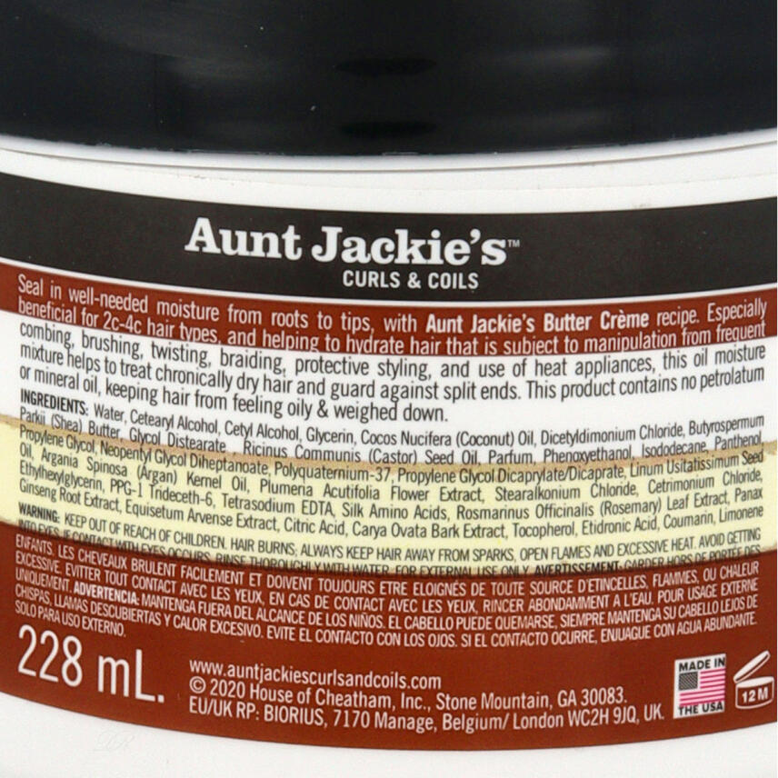 Aunt Jackies Coconut Butter Creme for Natural Curls 228 ml